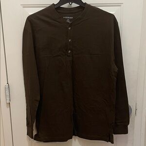 Harbor Bay LT Men's Dark Brown Long Sleeve Tee